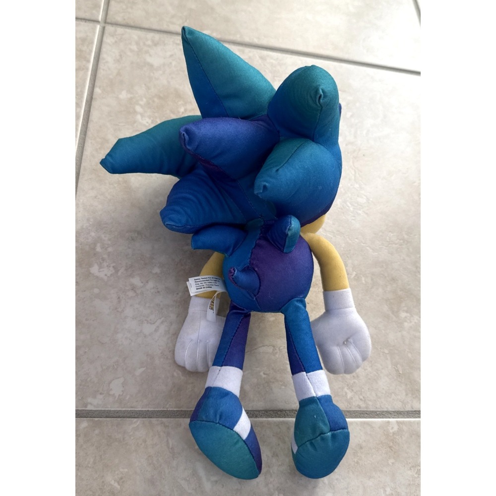 Gradient Sonic the Hedgehog SEGA Plush 10" Plush Authentic Stuffed Toy Licensed - Picture 5 of 9